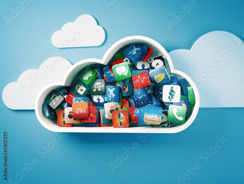 cloud symbol and apps
