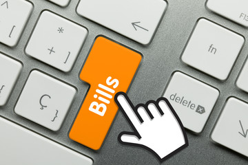 Canvas Print - bills keyboard