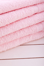 Pink Towels For Wellness Bath And And Spa