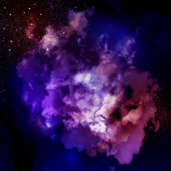Wall Mural - cosmic clouds of mist