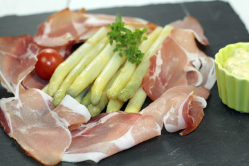 Poster - asperges et jambon sec