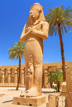 Statue Of Ramesses II In Karnak Temple In Luxor, Egypt