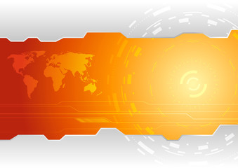 hi-tech wallpaper template