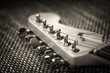 © Aija Kozlovska - Electrical guitar headstock closeup. Sepia effect with vignette