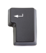 Computer Key Enter From The Keyboard. On A White Background.