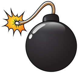 Wall Mural - Funny Bomb Vector Illustration