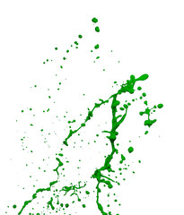 Canvas Print - green paint splash