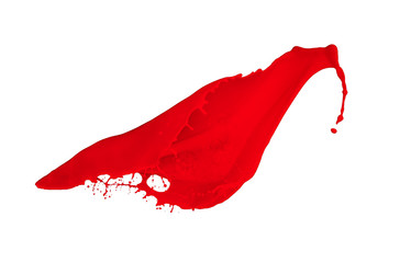 Canvas Print - red paint splash