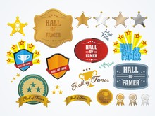 Hall Of Famer Badges - Vector Sets