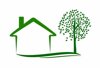 green house and tree