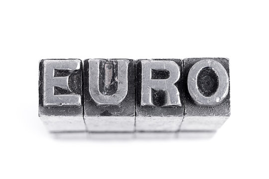 euro sign on white