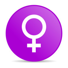 Aufkleber - sex violet circle web glossy icon