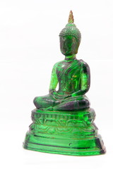 Green buddha statue in Thailand