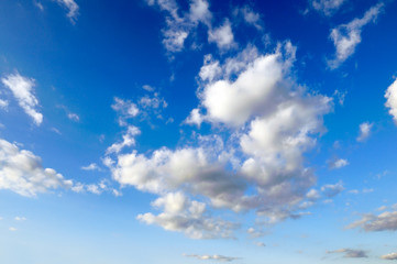 Wall Mural - white clouds on blue sky