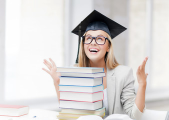 Sticker - happy student in graduation cap