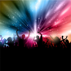 Party crowd background