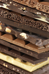 Wall Mural - Assorted chocolate close-up