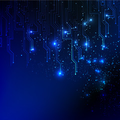 Poster - Abstract blue lights