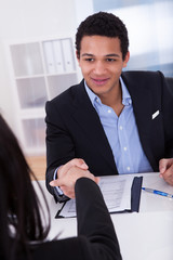 Two Business Colleague Shaking Hand