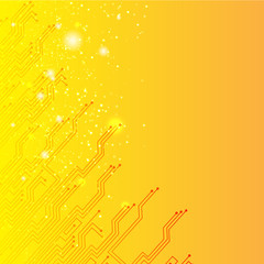 Poster - Abstract orange lights background
