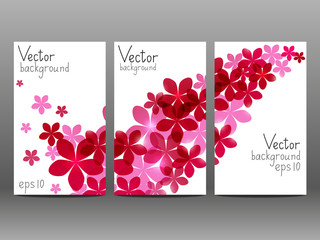 Wall Mural - Floral vertical banners for Your design