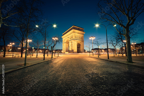 Naklejka - mata magnetyczna na lodówkę Arc de Triomphe Paris France
