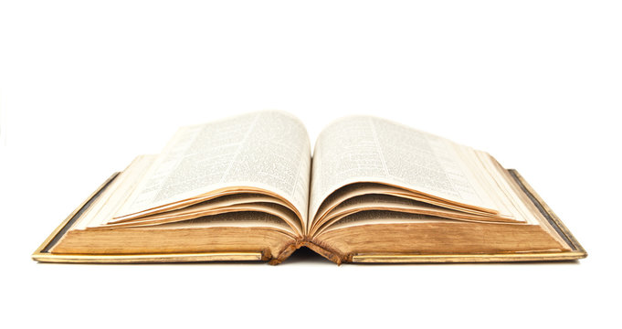 old open Bible