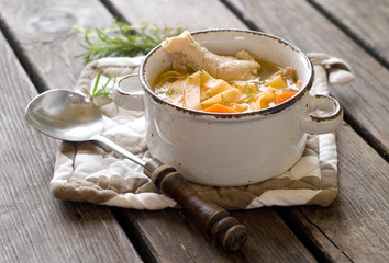 Canvas Print - Chicken noodle soup