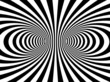 Striped black and white vortex distortion