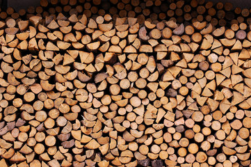 Wall Mural - Pile of Chopped Firewood