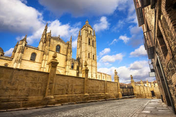 Canvas Print - Segovia cathedral, Castilla y Leon, Spain