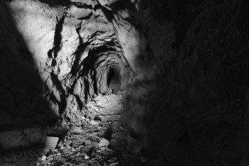 A deserted Gold Mine in America.