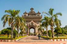 Patuxai Gate In Vientiane City
