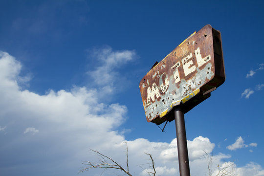 Rusty Old Motel Sign