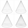 Cone From The Simple To The Complicated Shape Vector 06