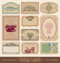 Vintage Labels Set (vector)