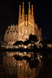 Sagrada Familia reflected