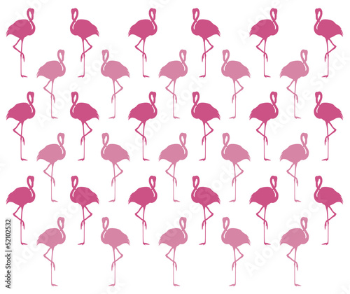 Naklejka na szybę Flamingos 01