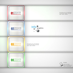 Wall Mural - Modern Design template / can be used for infographics / numbered