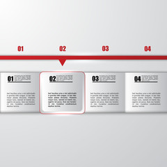 Wall Mural - Modern Design template / can be used for infographics / numbered