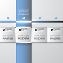Wall Mural - Modern Design template / can be used for infographics / numbered