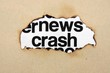 News crash concept