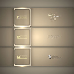 Wall Mural - Modern Design template / can be used for infographics / numbered