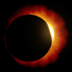 Canvas Print - sun eclipse