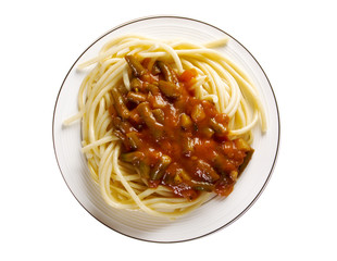 Sticker -  pasta with tomato sauce