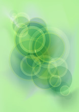 Abstract Bright Green Glistening Mesh Background With Circles