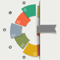 Wall Mural - Creative design template for infographics