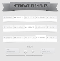 Wall Mural - User interface elements