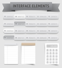 Wall Mural - User interface elements