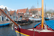 Boote in einer typischen niederländischen Gracht